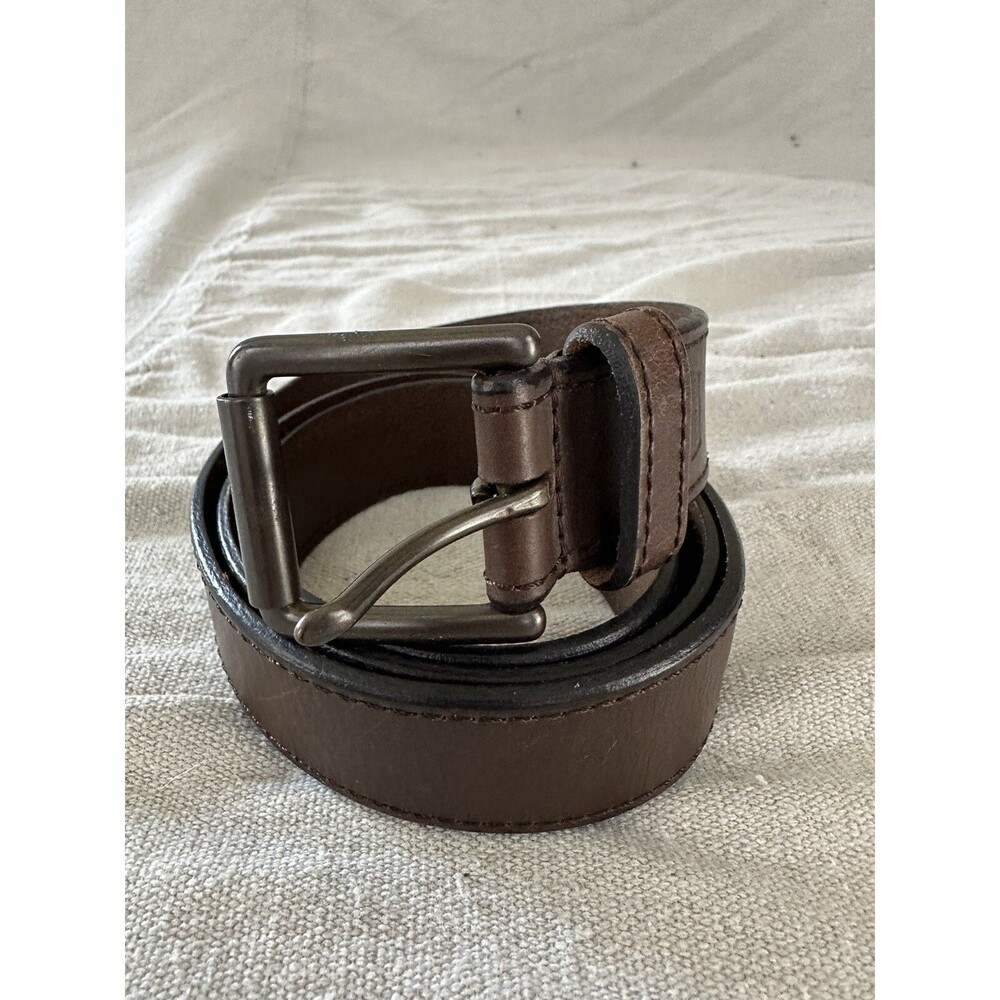 Levi's Men's Full Grain Leather Belt Dark Chocolate Brown Size 40/105